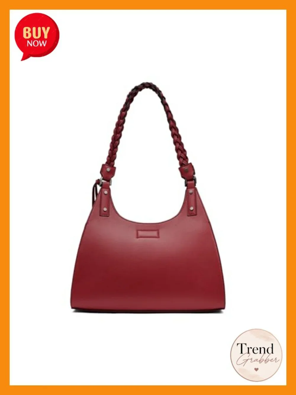 Vegan Leather Satchel Triple Compartment Shoulder Handbag